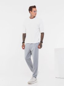 Повседневный костюм ISSA Plus модель GN-434_graymilky Повседневный костюм ISSA Plus модель GN-434_graymilky Фото