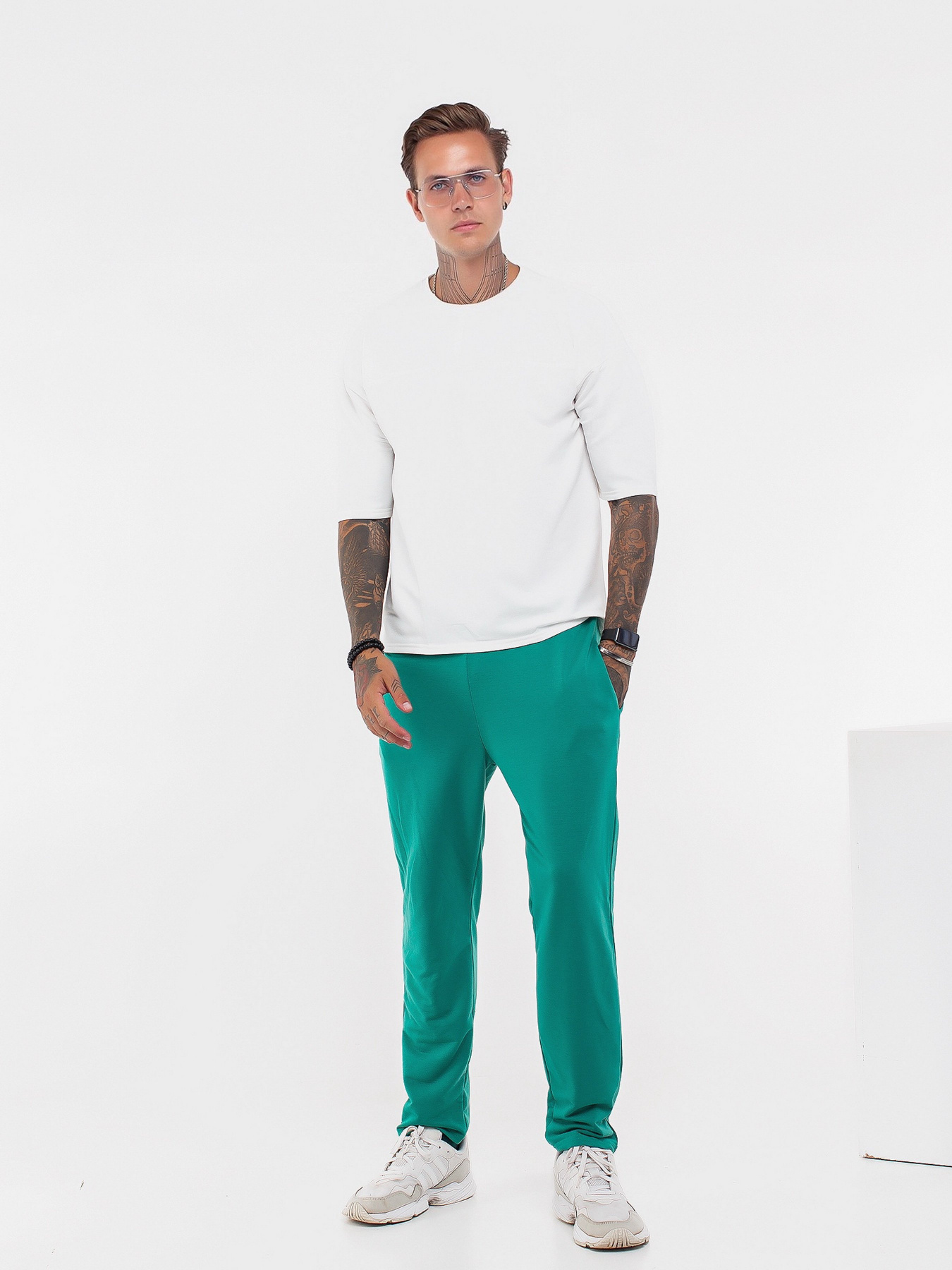 Костюм ISSA Plus модель GN-434_greenmilky Фото