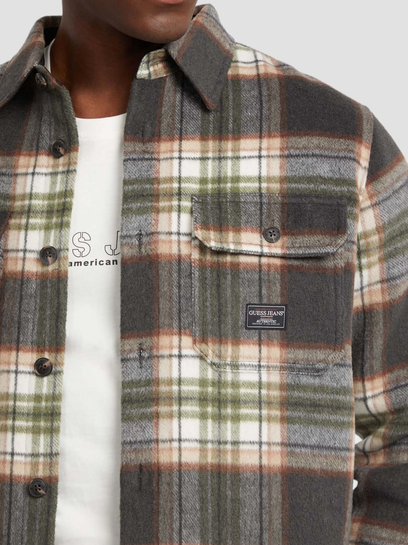 Куртка-рубашка Guess Jeans модель M5BH68.WI542;L91K Фото