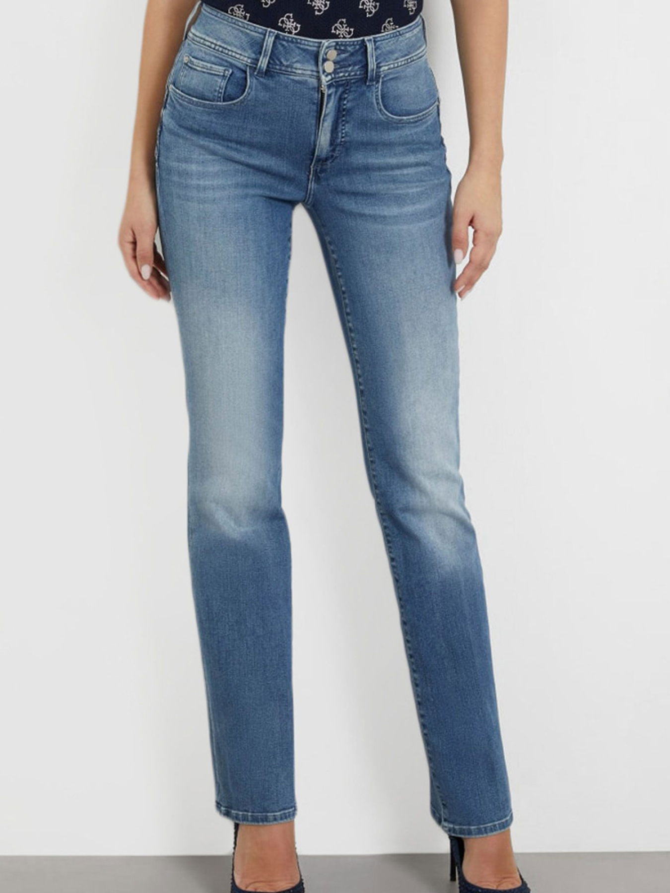 Прямые джинсы GUESS модель W4RA0V.D4Q0E;ADCL Прямые джинсы GUESS модель W4RA0V.D4Q0E;ADCL Фото