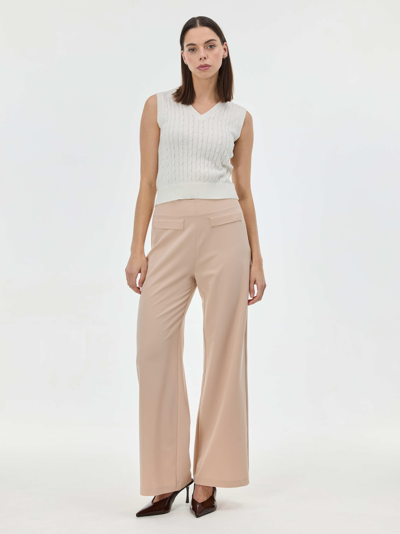 Жилетка жіноча приталена кремового кольору ORSAY (1002284 044000) модель 1002284-044000 Фото