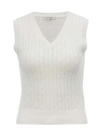 Жилетка жіноча приталена кремового кольору ORSAY (1002284 044000) модель 1002284-044000 Фото