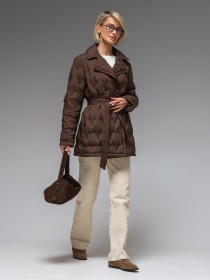 Женская демисезонная куртка ультралегкая весна-осень Viva Wear модель 8900 модель 8900-chocolate Женская демисезонная куртка ультралегкая весна-осень Viva Wear модель 8900 модель 8900-chocolate Фото