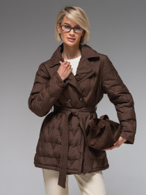 Женская демисезонная куртка ультралегкая весна-осень Viva Wear модель 8900 модель 8900-chocolate Женская демисезонная куртка ультралегкая весна-осень Viva Wear модель 8900 модель 8900-chocolate Фото