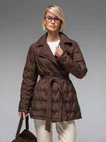 Женская демисезонная куртка ультралегкая весна-осень Viva Wear модель 8900 модель 8900-chocolate Женская демисезонная куртка ультралегкая весна-осень Viva Wear модель 8900 модель 8900-chocolate Фото