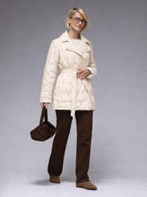 Женская демисезонная куртка ультралегкая весна-осень Viva Wear модель 8900 модель 8900-milky Женская демисезонная куртка ультралегкая весна-осень Viva Wear модель 8900 модель 8900-milky Фото