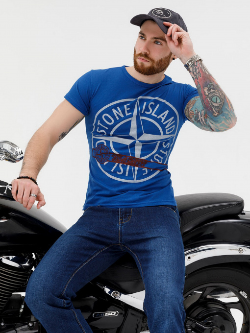 Футболка ISSA Plus модель GN4-23_blue Фото