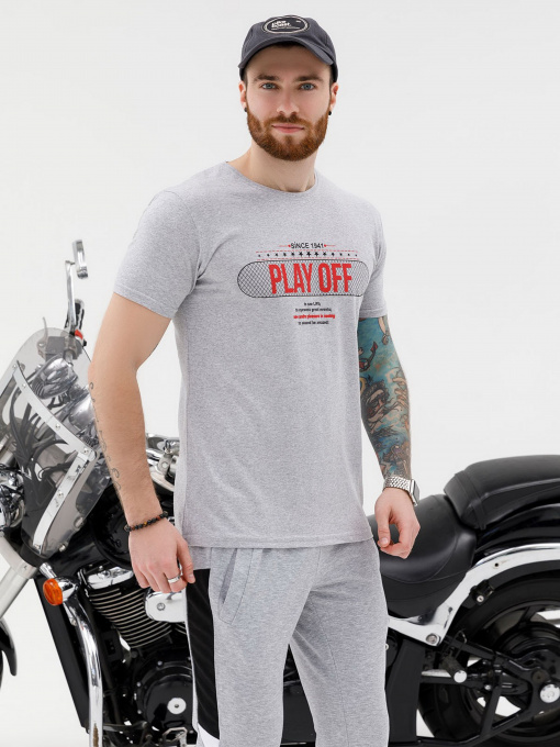 Футболки і поло ISSA Plus модель GN4-14_gray Фото