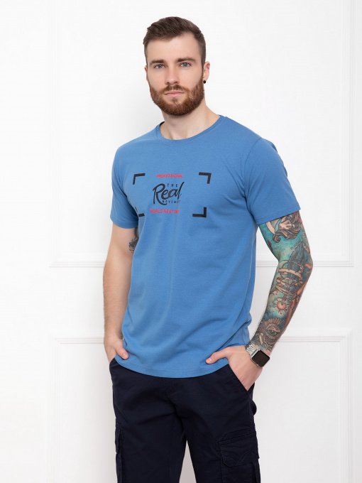 Футболки і поло ISSA Plus модель GN4-29_blue Фото