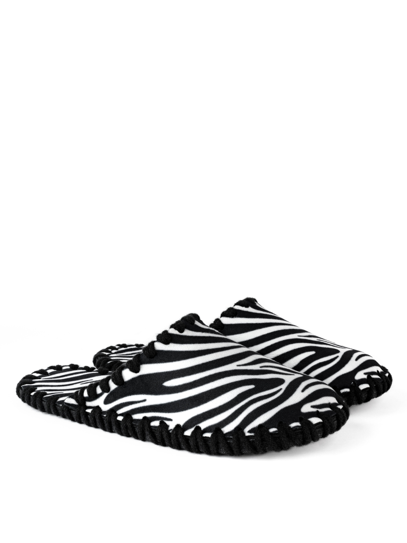 Кімнатні тапочки жіночі фетрові принт Зебра модель oc1305 Кімнатні тапочки жіночі фетрові принт Зебра модель oc1305 Фото