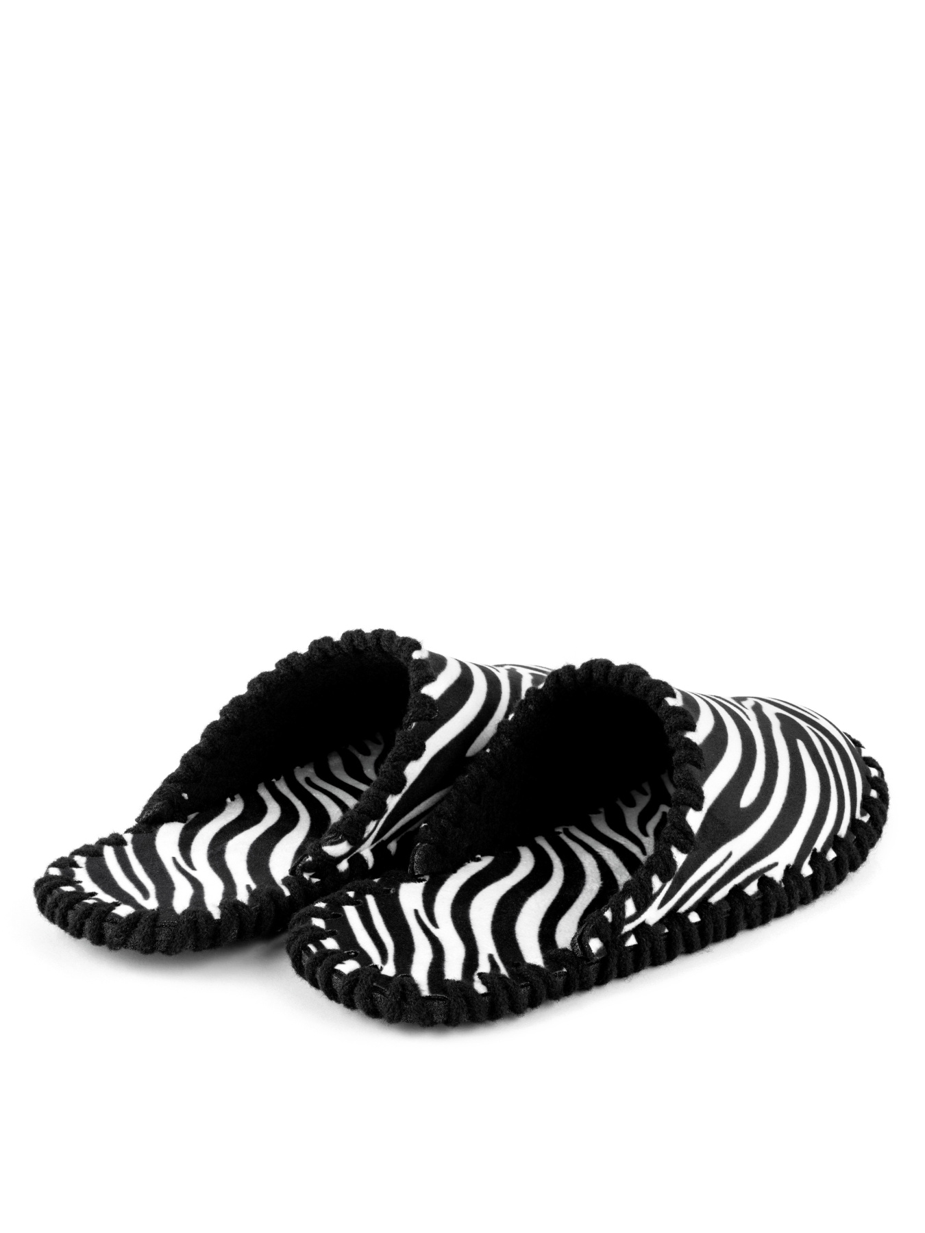 Кімнатні тапочки жіночі фетрові принт Зебра модель oc1305 Кімнатні тапочки жіночі фетрові принт Зебра модель oc1305 Фото