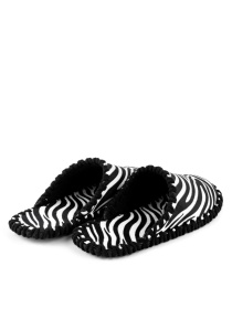 Кімнатні тапочки жіночі фетрові принт Зебра модель oc1305 Кімнатні тапочки жіночі фетрові принт Зебра модель oc1305 Фото