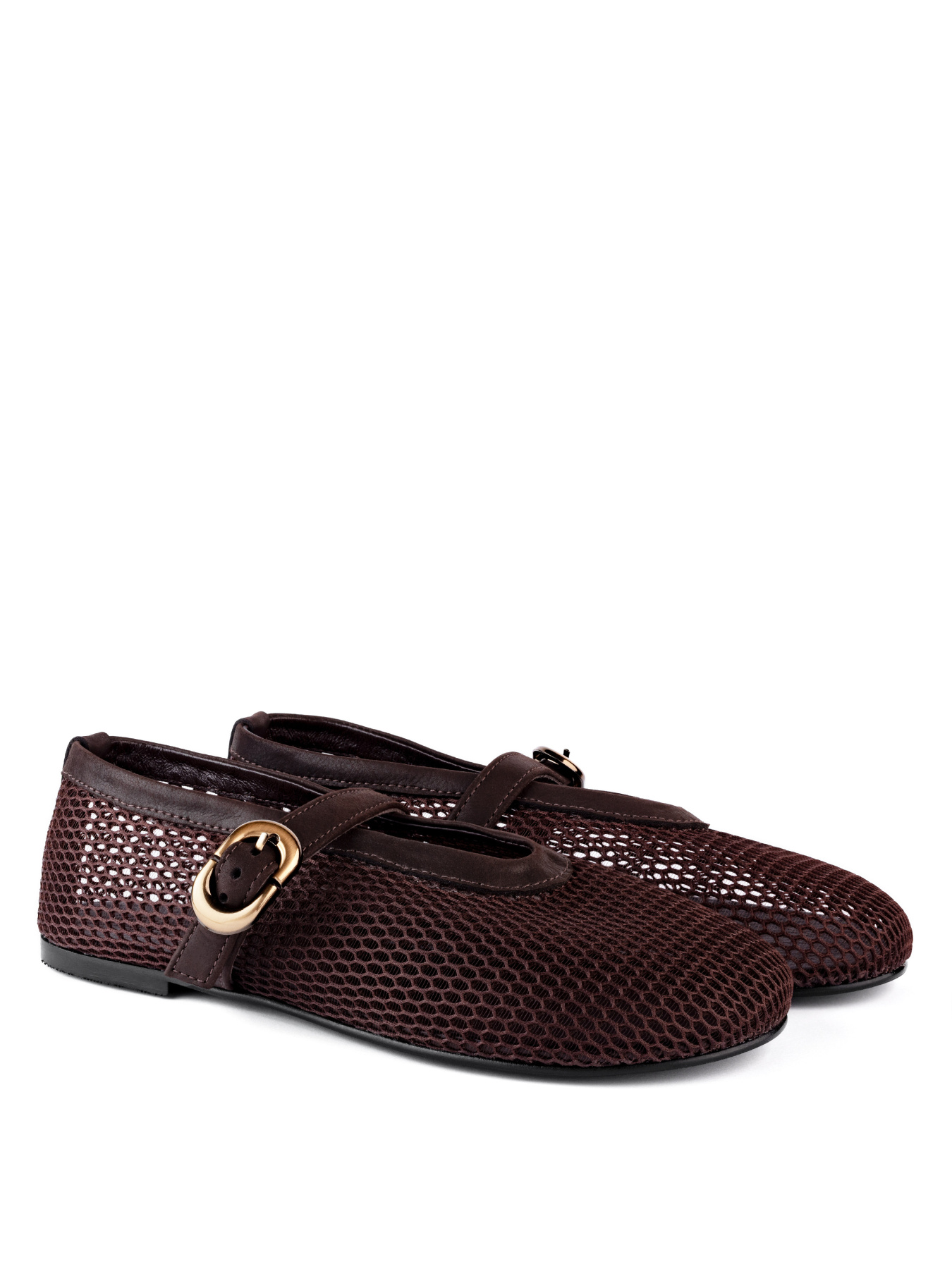 Балетки жіночі сітка Airа коричневі модель oc1316 Фото