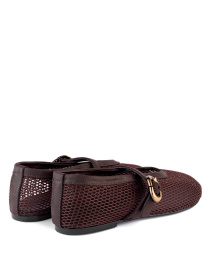 Балетки жіночі сітка Airа коричневі модель oc1316 Фото