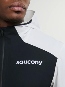 Чоловіча вітрівка Saucony HURRICANE WATERPROOF JACKET модель SAM800360-WHBK Фото