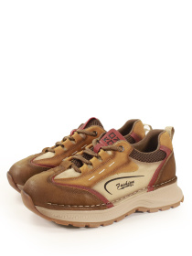 Легкие кожаные кроссовки модель 28005-7 Фото