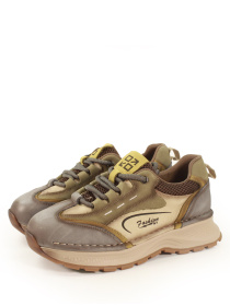 Легкие кожаные кроссовки модель 28005-8grey Фото