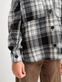 Дитяча фланелева сорочка на ґудзиках для дівчинки, Чорний Denchik (dn-8578_5) модель dn-8578-5-chornij Дитяча фланелева сорочка на ґудзиках для дівчинки, Чорний Denchik (dn-8578_5) модель dn-8578-5-chornij Фото