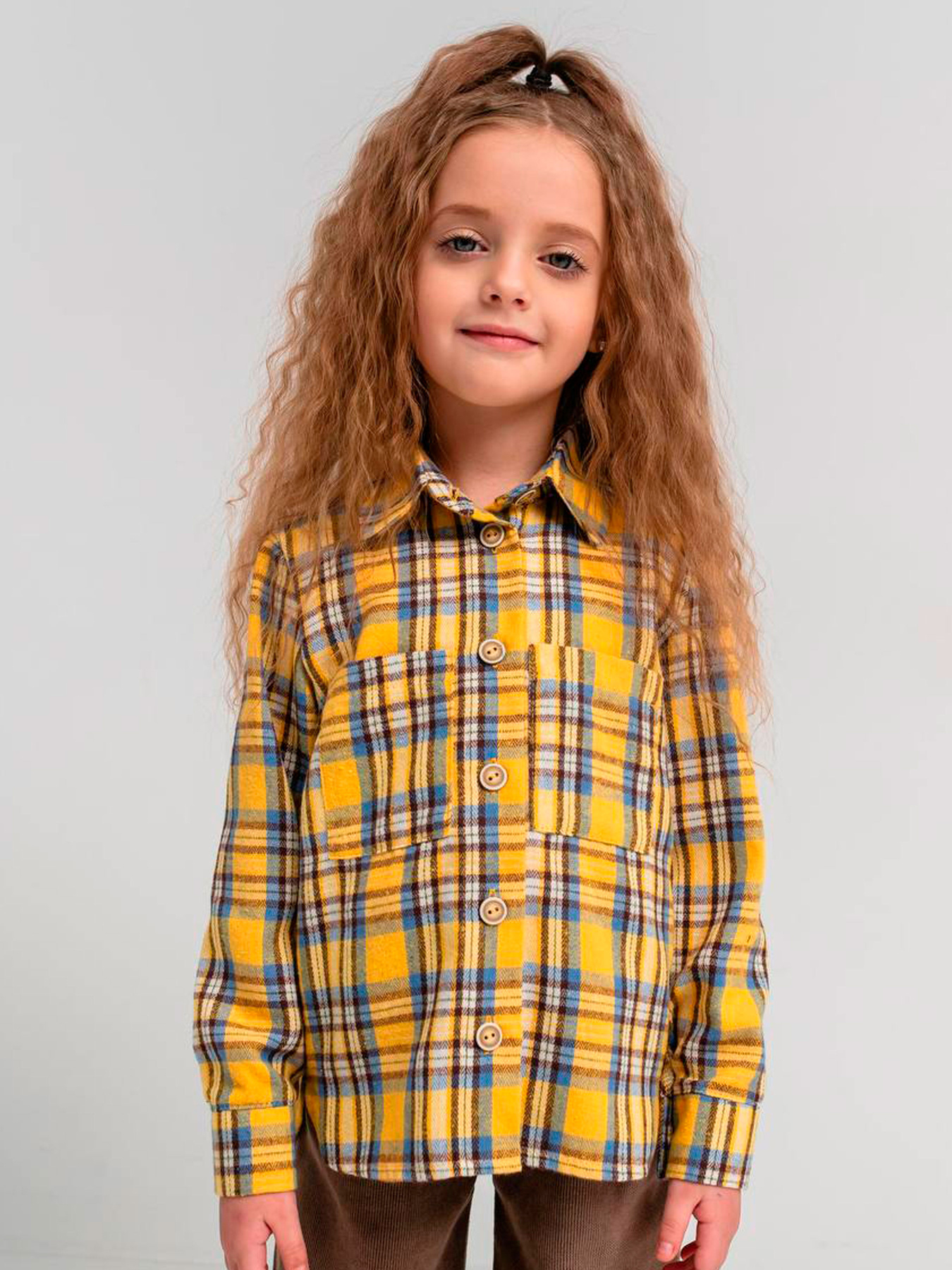 Дитяча фланелева сорочка в клітинку для дівчинки, Жовтий Denchik (dn-8578_3) модель dn-8578-3-zhovtij Дитяча фланелева сорочка в клітинку для дівчинки, Жовтий Denchik (dn-8578_3) модель dn-8578-3-zhovtij Фото