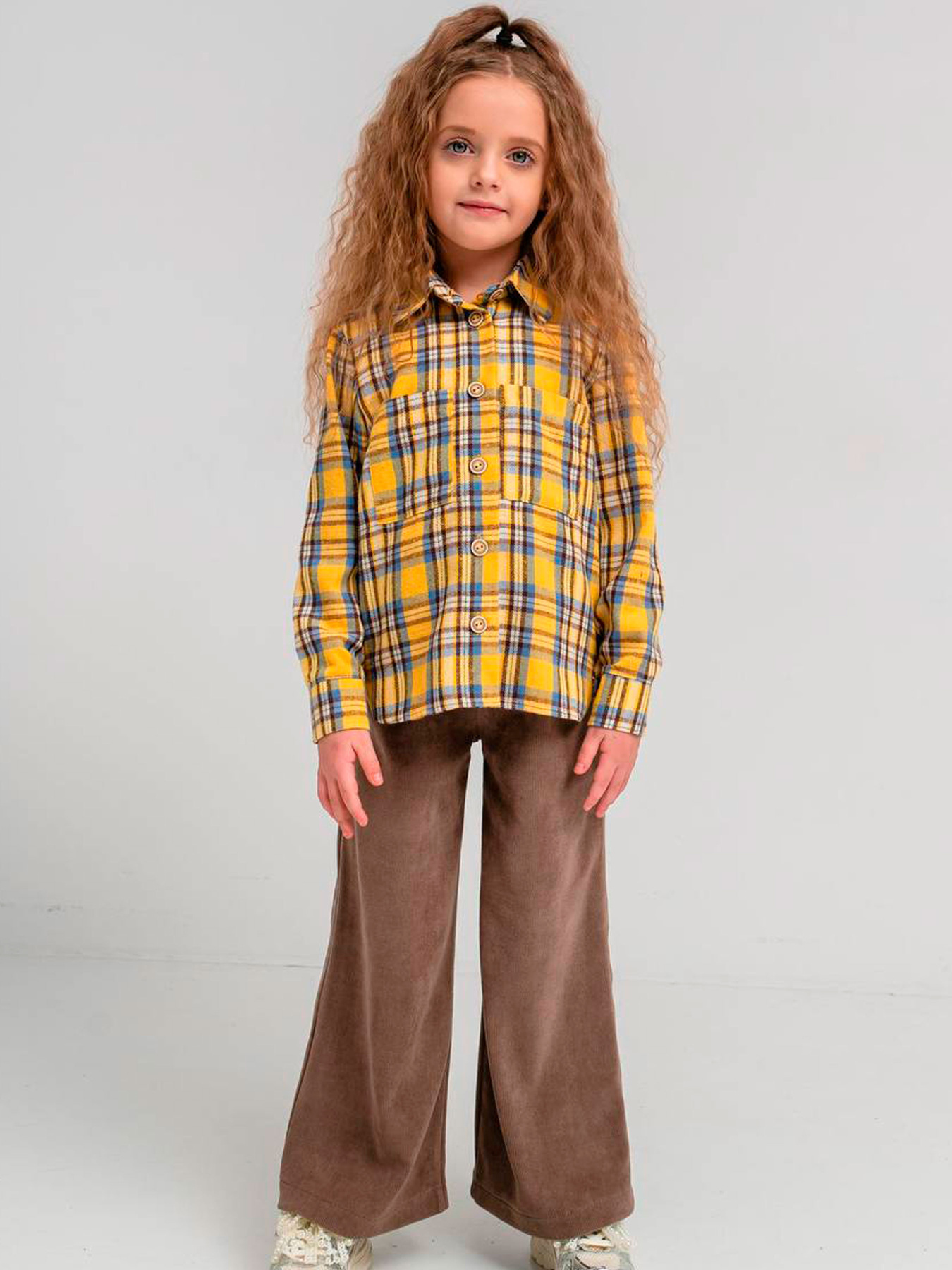 Дитяча фланелева сорочка в клітинку для дівчинки, Жовтий Denchik (dn-8578_3) модель dn-8578-3-zhovtij Дитяча фланелева сорочка в клітинку для дівчинки, Жовтий Denchik (dn-8578_3) модель dn-8578-3-zhovtij Фото