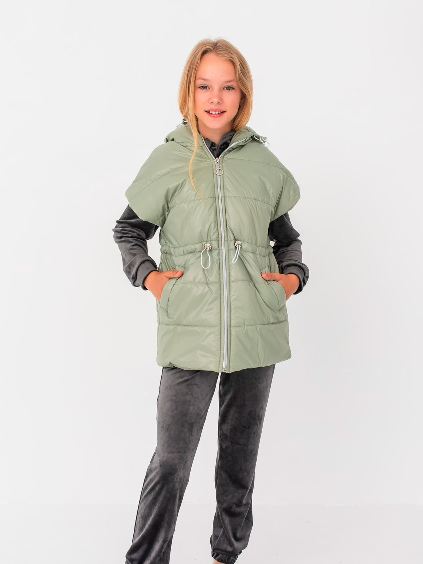 Куртки и дубленки Denchik модель dn-8442-olivka Фото