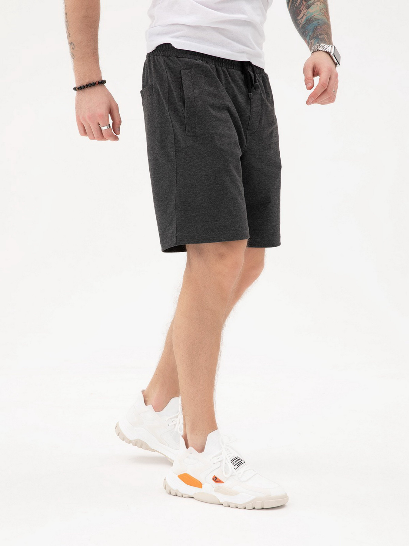 Повседневные шорты ISSA Plus модель GN-433_darkgray Повседневные шорты ISSA Plus модель GN-433_darkgray Фото