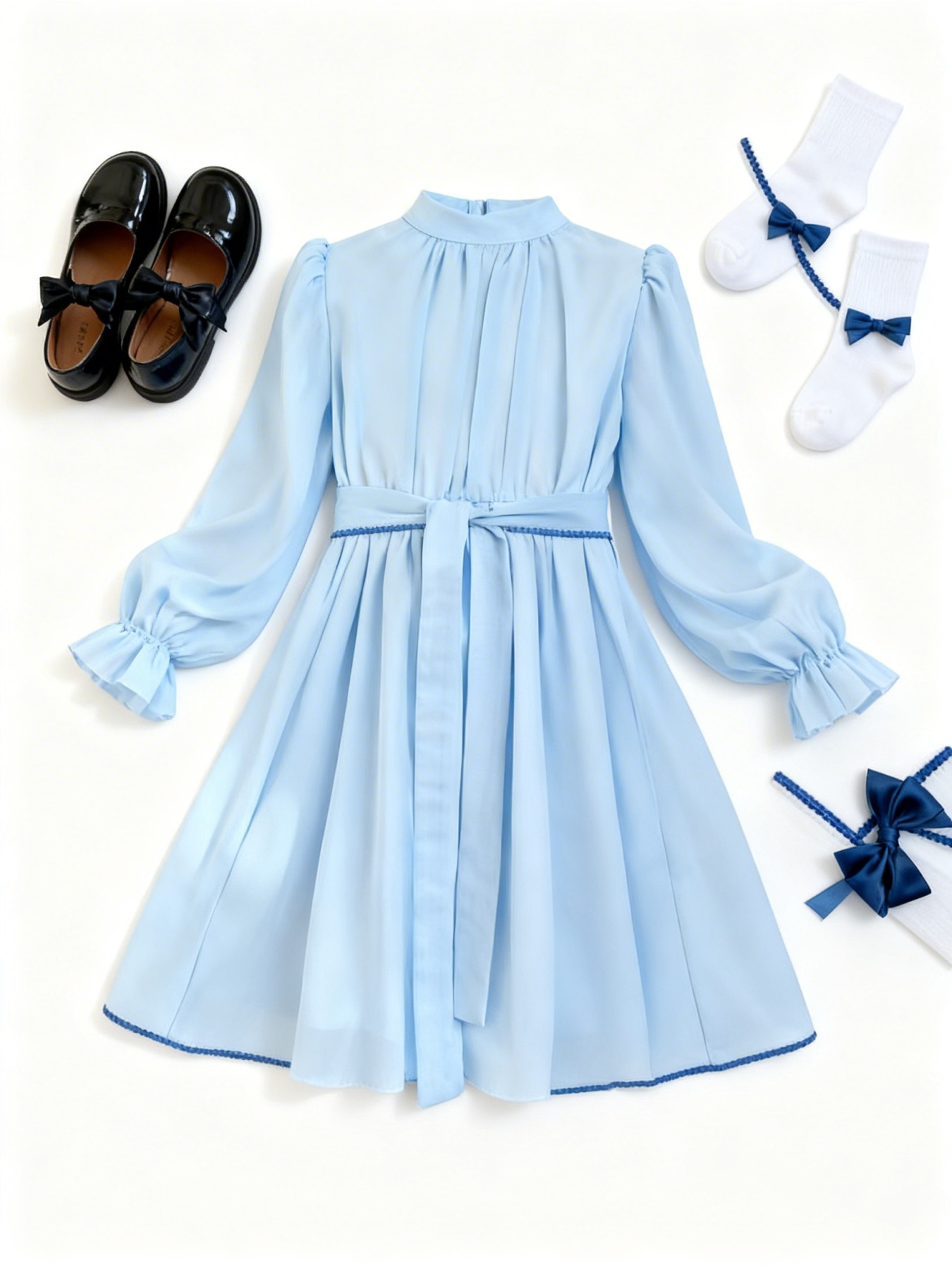 Платья Denchik модель dn-7348-blakitnij Фото