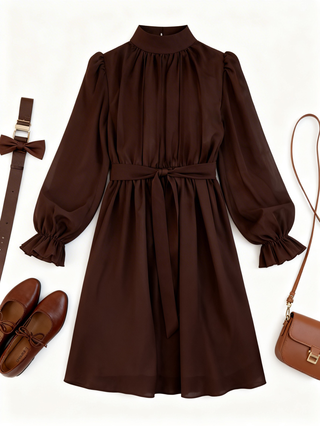 Платья Denchik модель dn-7348-shokolad Фото