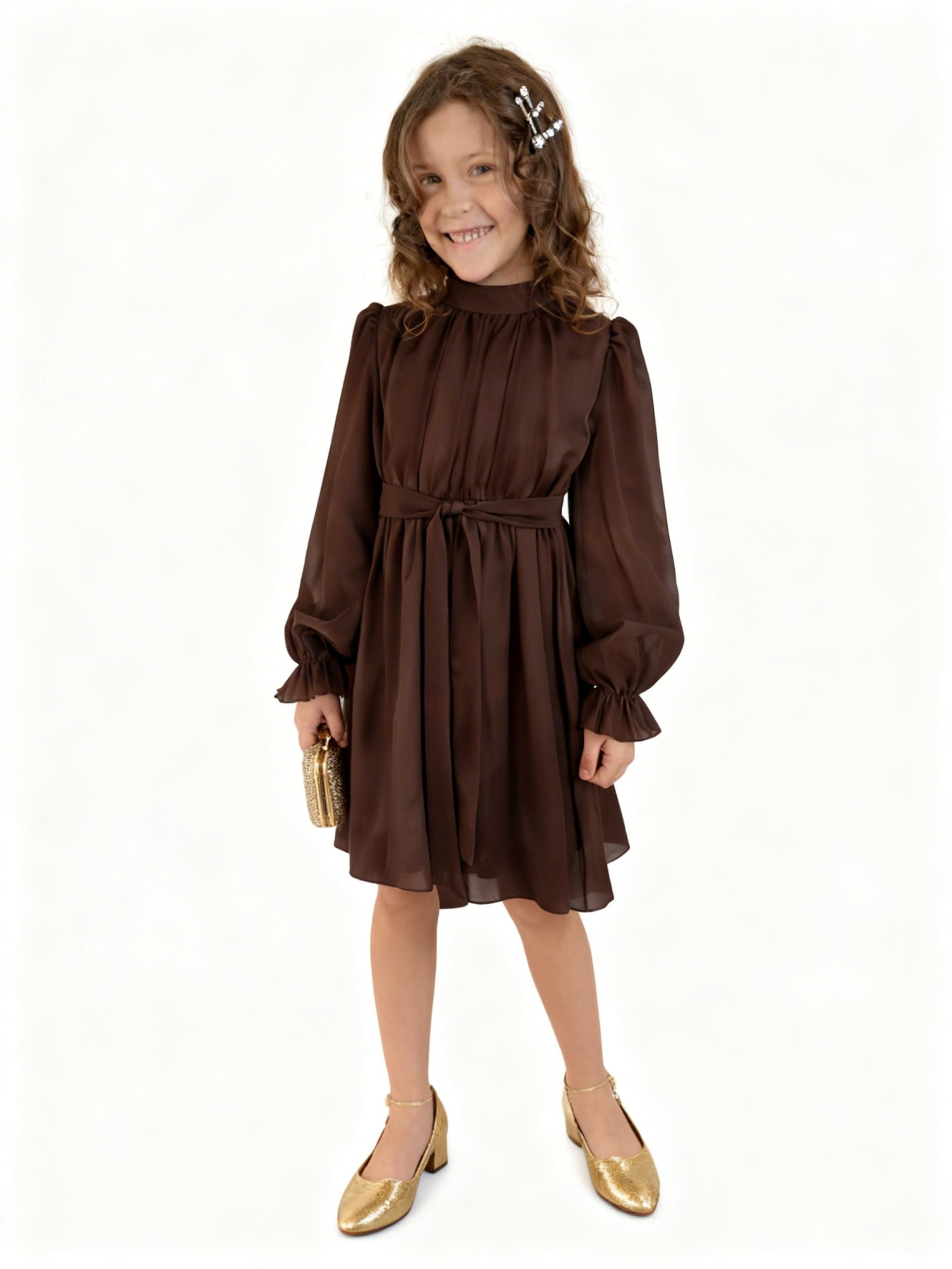 Платья Denchik модель dn-7348-shokolad Фото