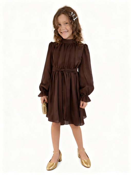 Сукня міді Denchik модель dn-7348-shokolad Фото