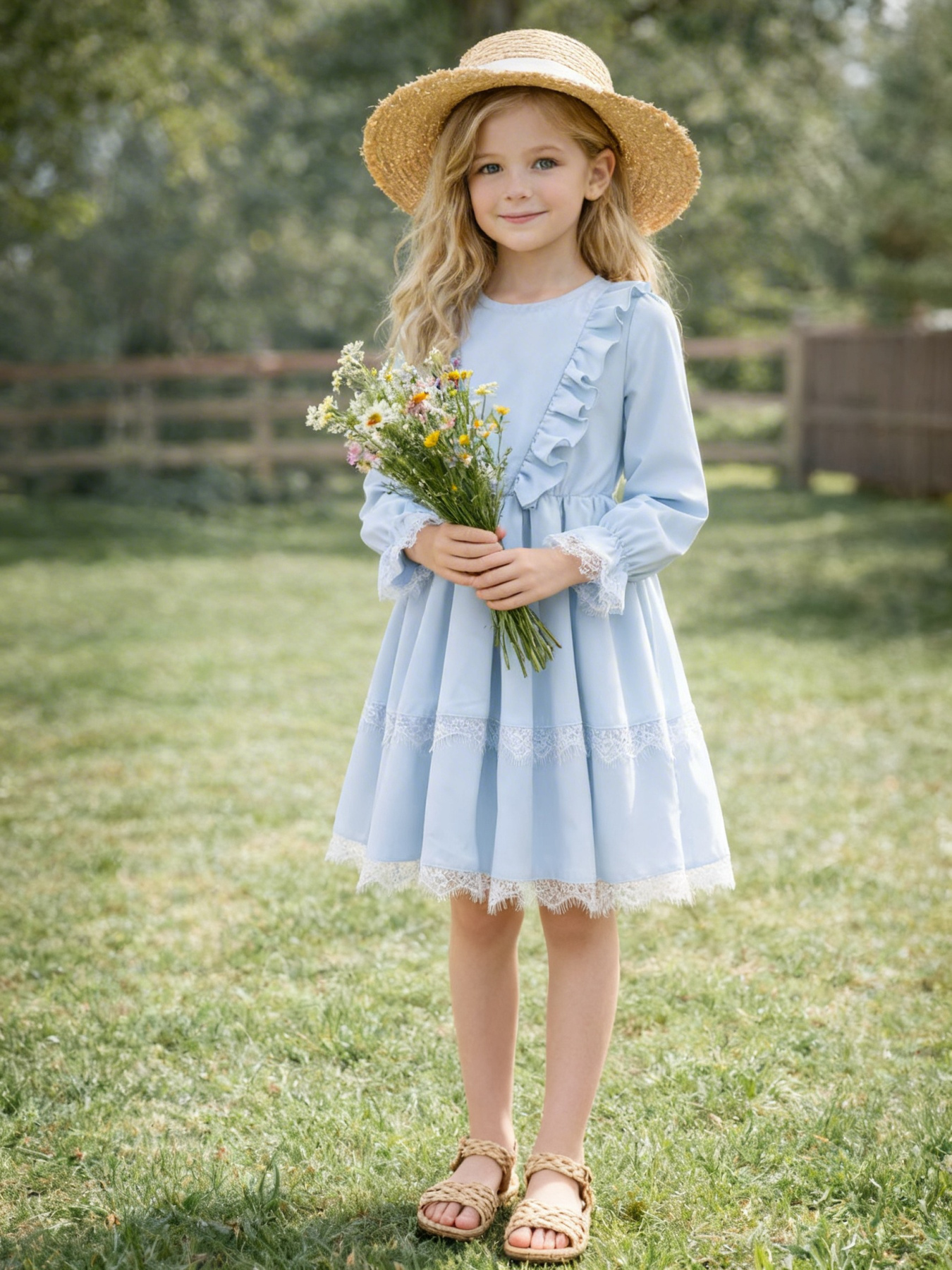 Платья Denchik модель dn-7347-blakitnij Фото