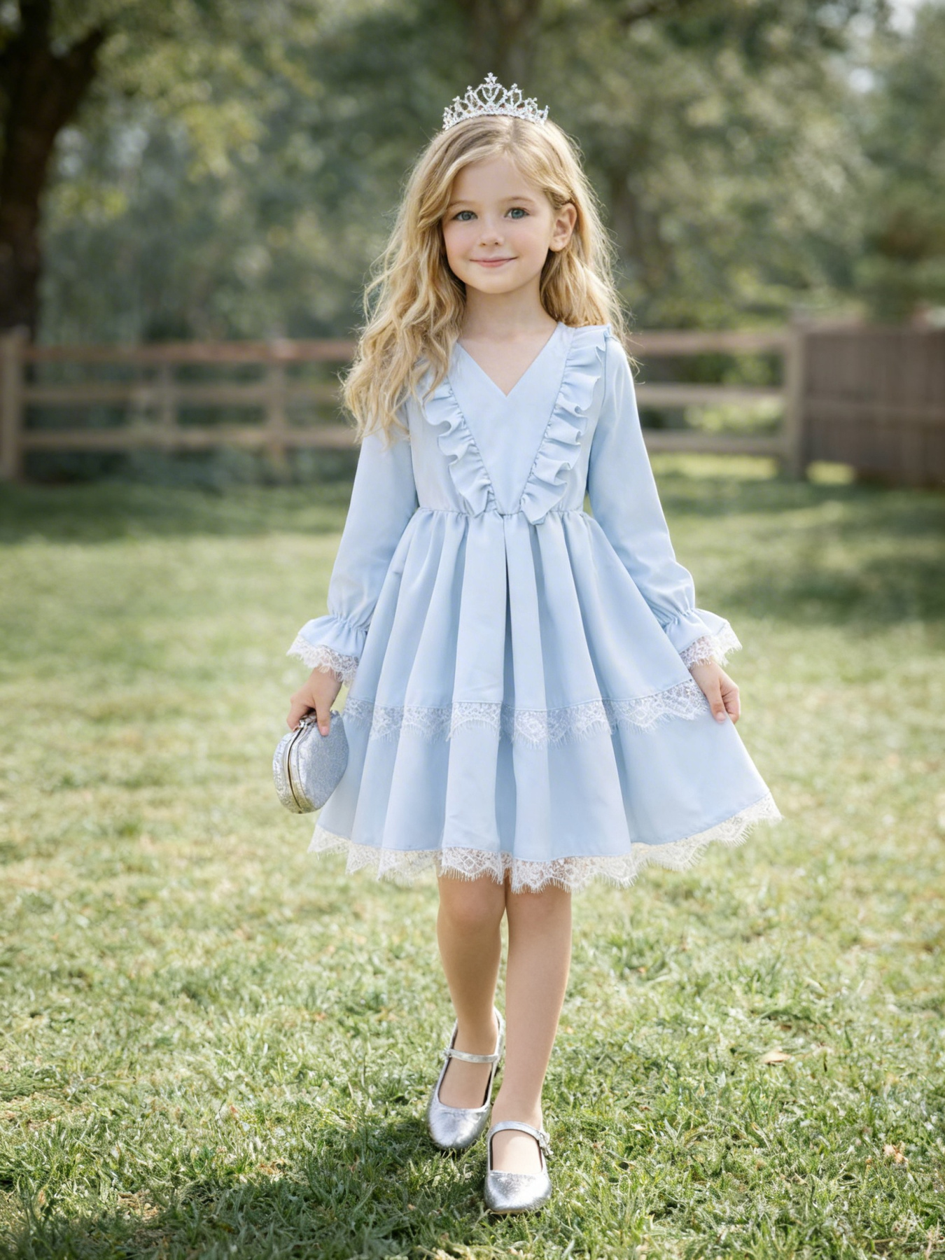 Платья Denchik модель dn-7347-blakitnij Фото