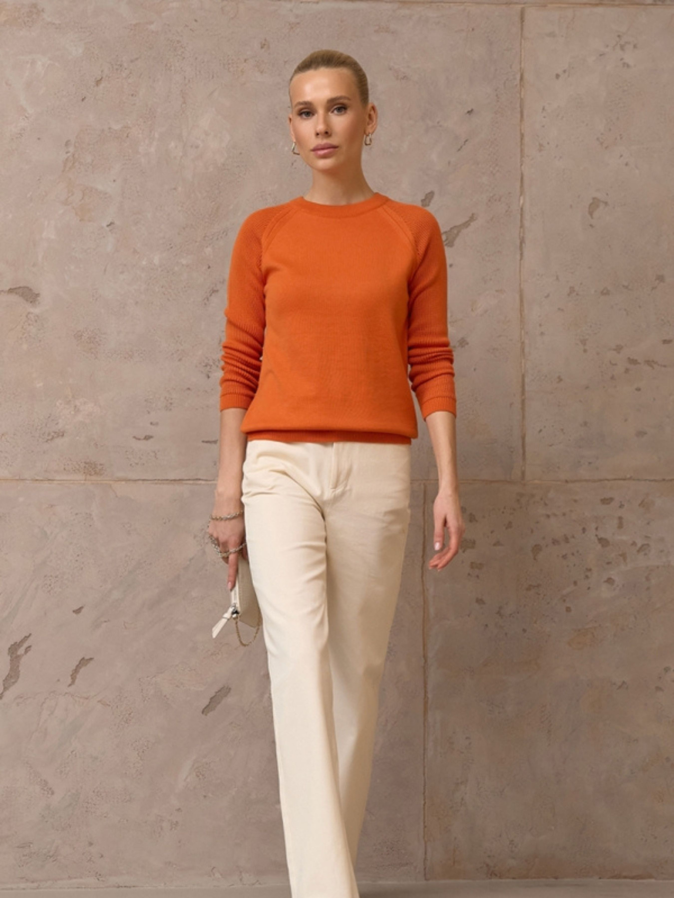 Свитры и кардиганы TrikoBakh модель 2957-pomaranchevij Фото