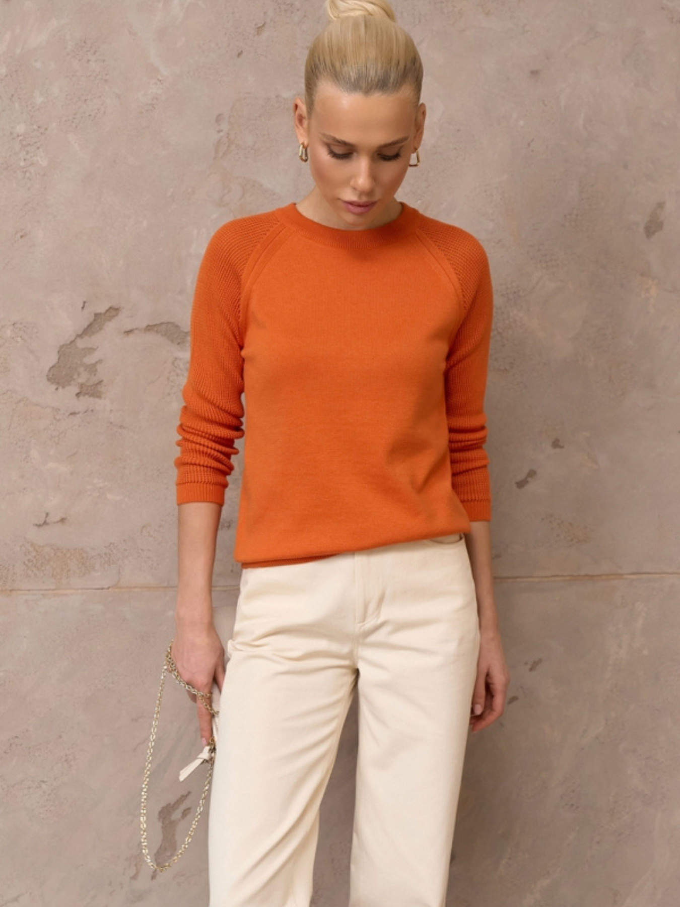 Свитры и кардиганы TrikoBakh модель 2957-pomaranchevij Фото