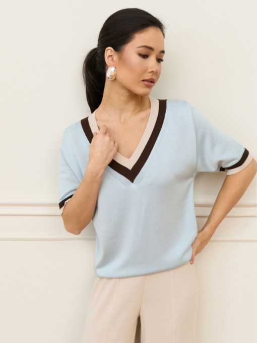 Футболки і поло TrikoBakh модель 2927-nebesnij Фото