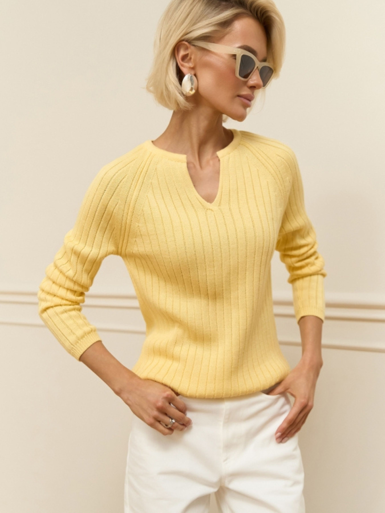 Свитры и кардиганы TrikoBakh модель 2941-limonnij Фото