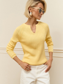 Свитры и кардиганы TrikoBakh модель 2941-limonnij Фото