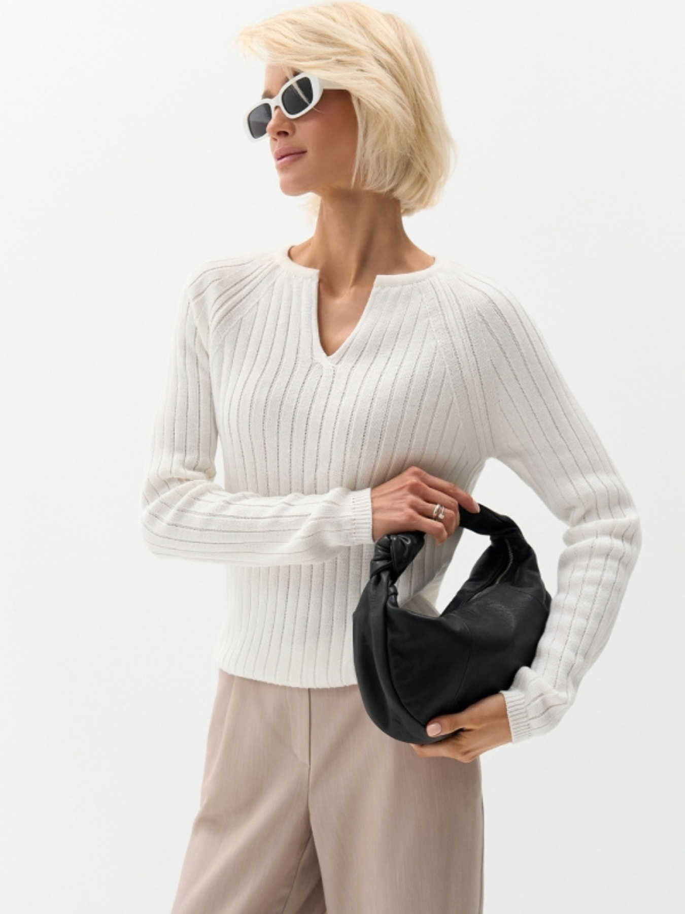 Свитры и кардиганы TrikoBakh модель 2941-molochnij Фото