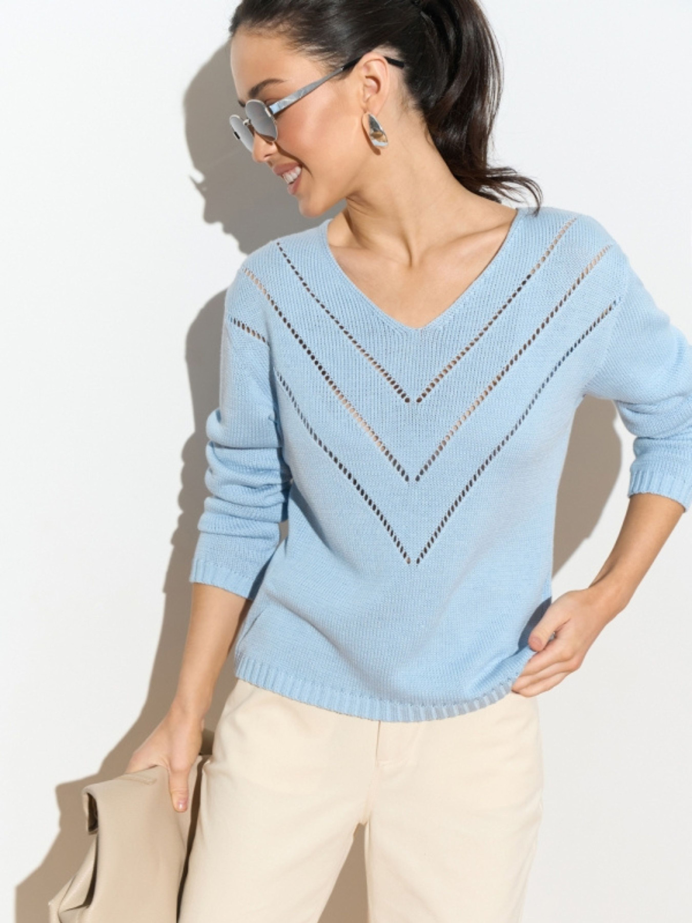 Свитры и кардиганы TrikoBakh модель 2943-blakitnij Фото