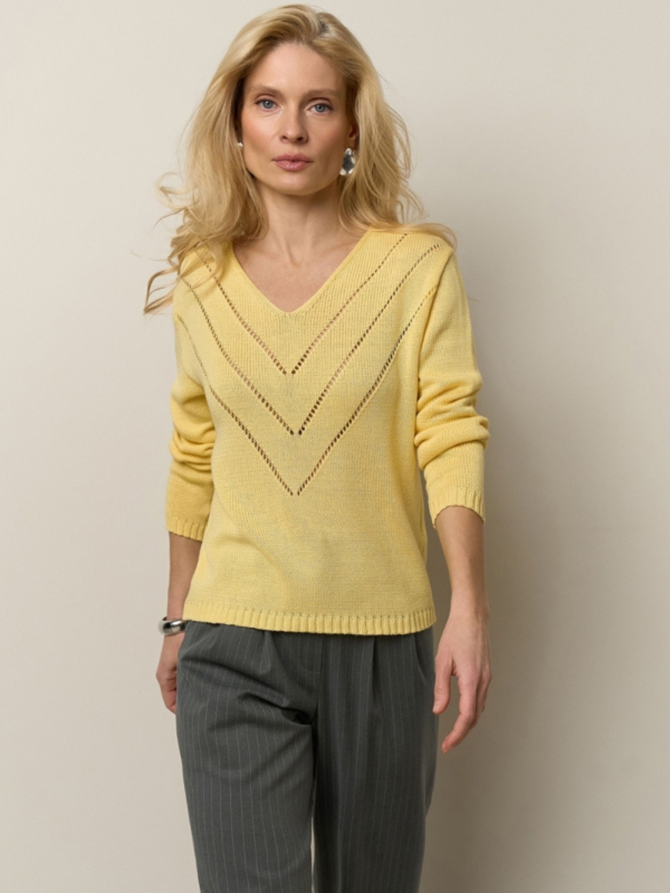 Свитры и кардиганы TrikoBakh модель 2943-limonnij Фото