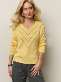 Свитры и кардиганы TrikoBakh модель 2943-limonnij Фото