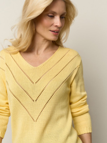 Свитры и кардиганы TrikoBakh модель 2943-limonnij Фото