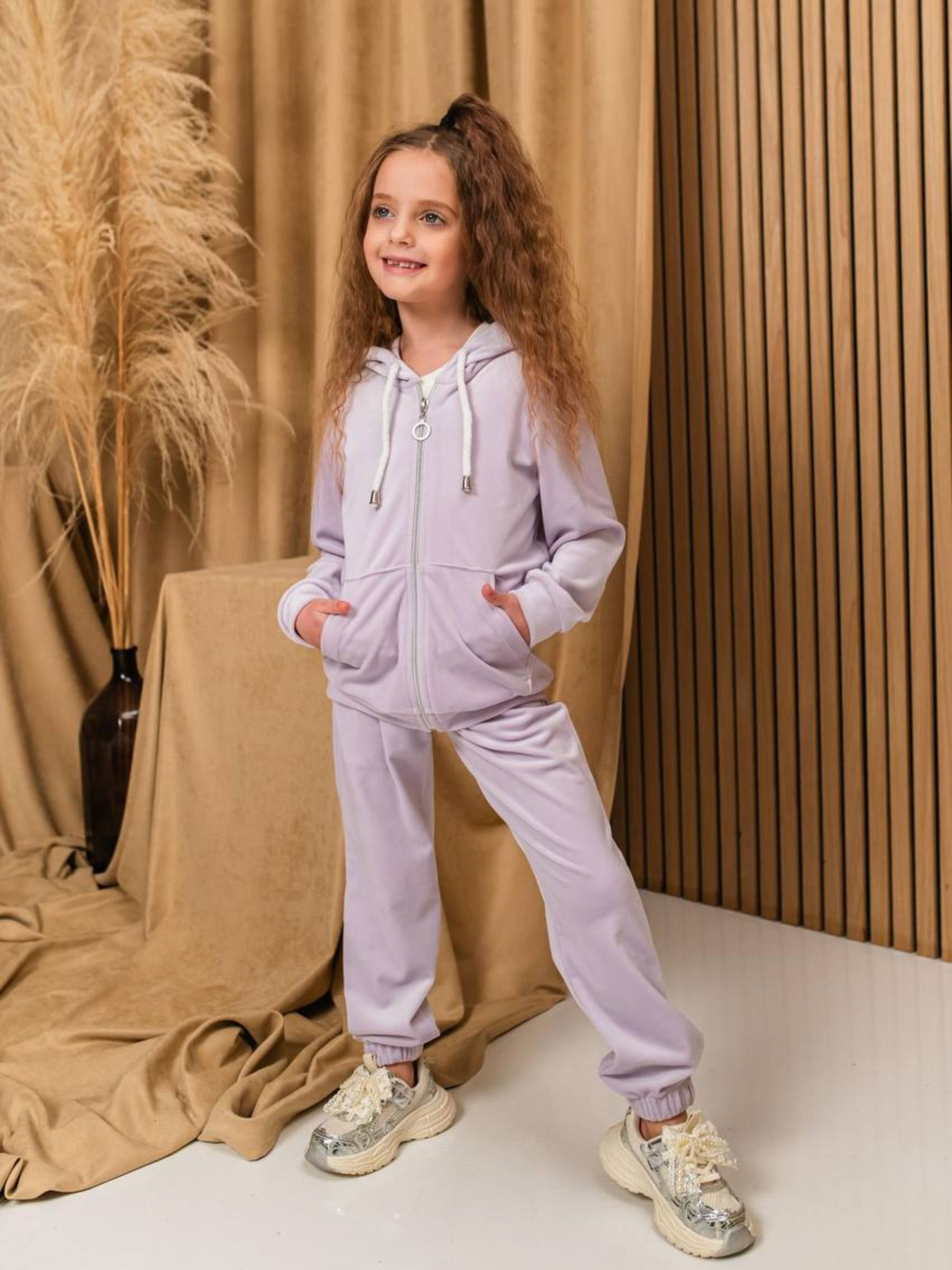 Повсякденний костюм Denchik модель dn-8579-svtlo-lavandovij Фото