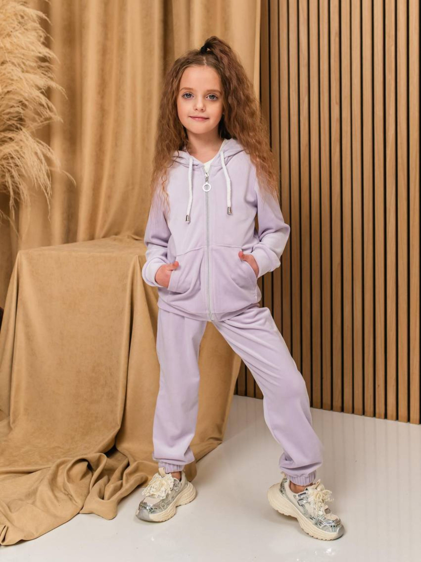 Повсякденний костюм Denchik модель dn-8579-svtlo-lavandovij Фото