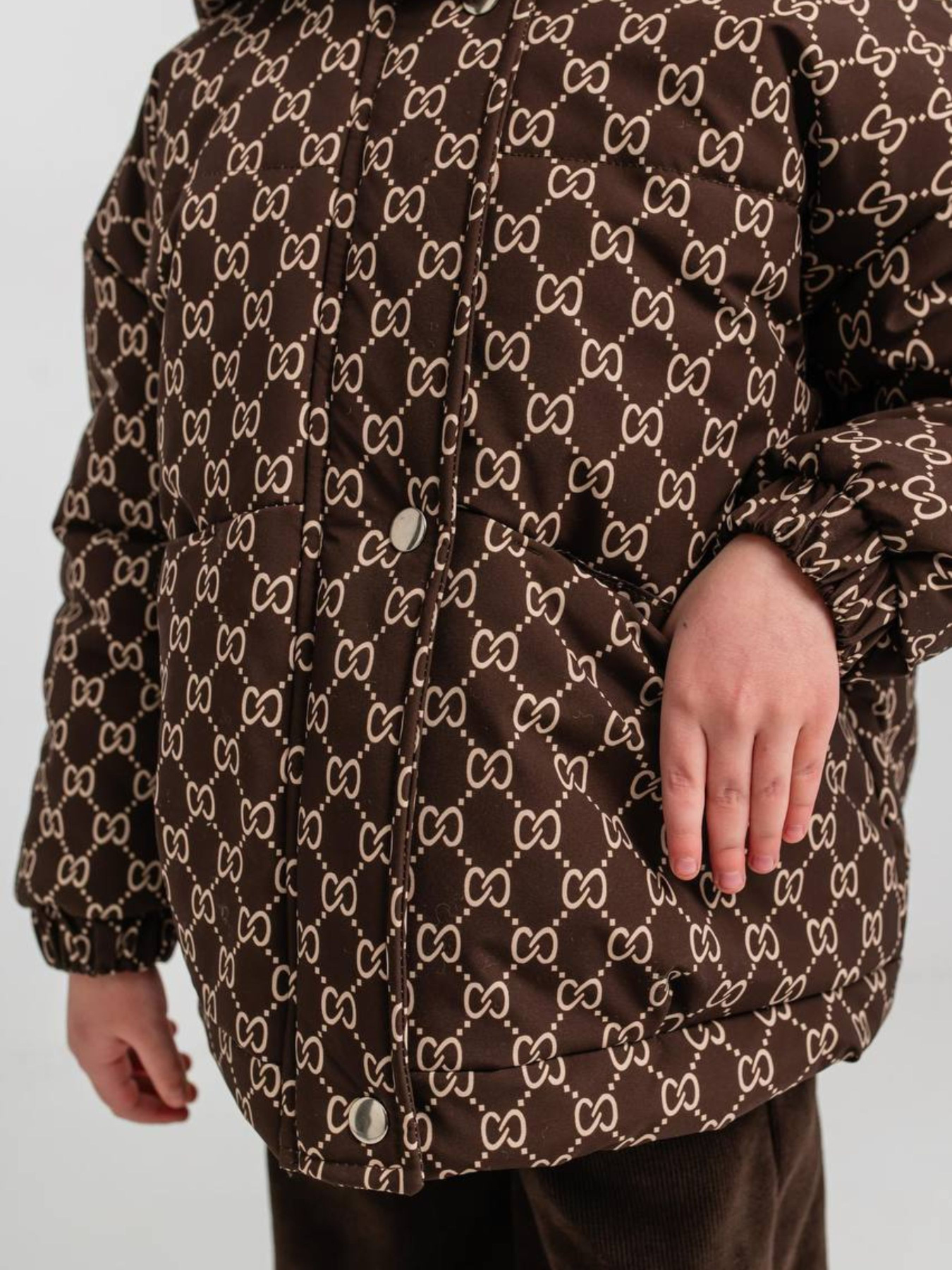 Куртки и дубленки Denchik модель dn-8471-1-korichnevij Фото