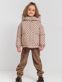 Дитяча демісезонна куртка для дівчинки "Ліза", Бежевий Denchik (dn-8471_1) модель dn-8471-1-bezhevij Фото