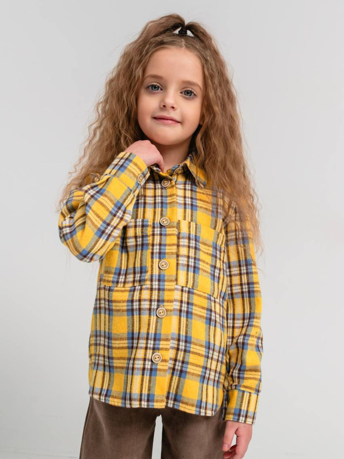 Рубашки Denchik модель dn-8578-1-zhovtij Фото