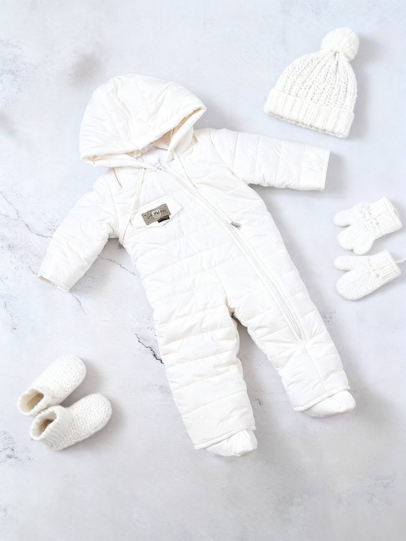 Комбінезони Denchik модель dn-8467-molochnij Фото