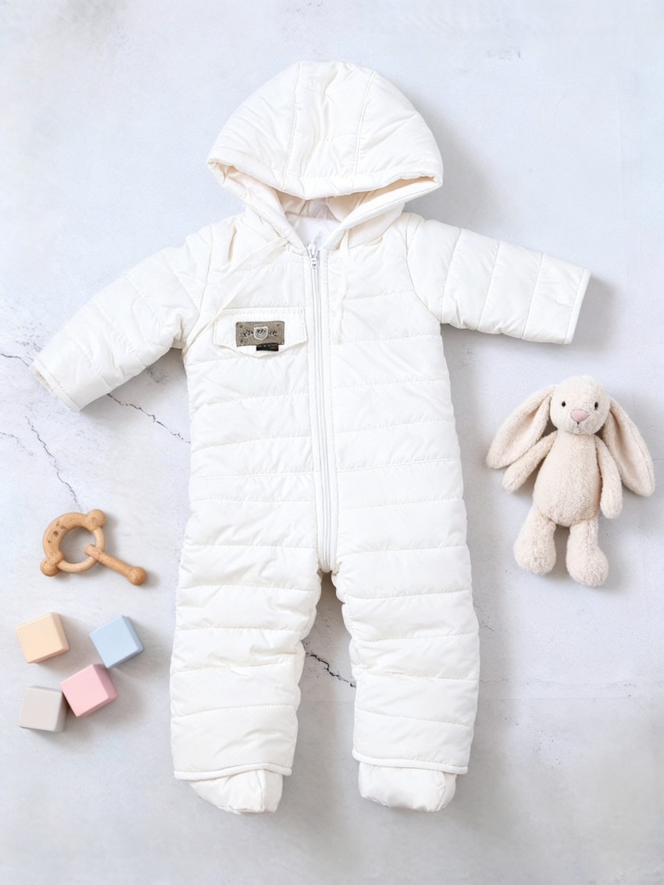 Комбінезони Denchik модель dn-8467-molochnij Фото