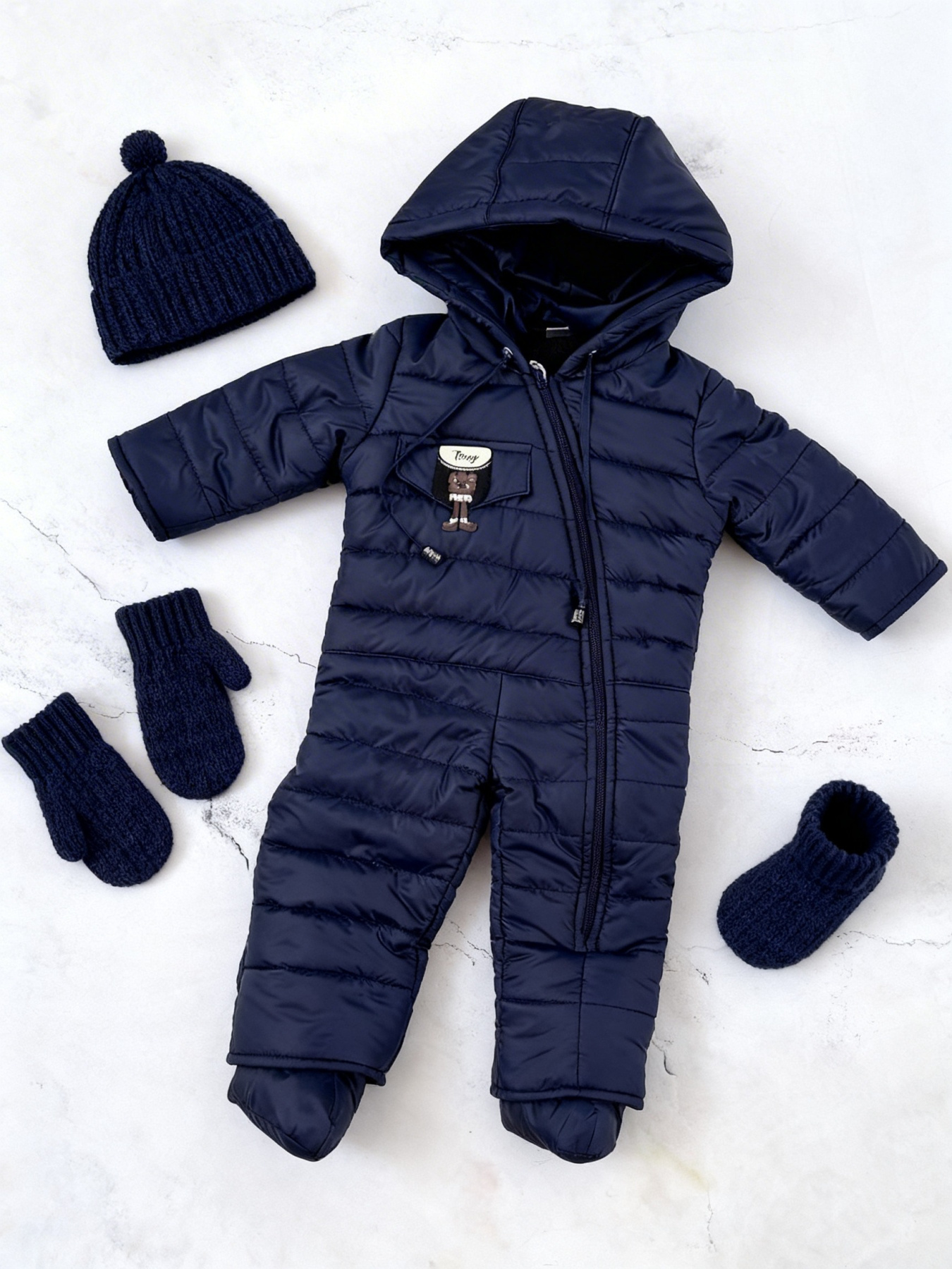 Комбінезони Denchik модель dn-8467-sinj Фото